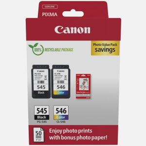Canon Tintenset PG-545/CL-546 inklusive Fotopapier