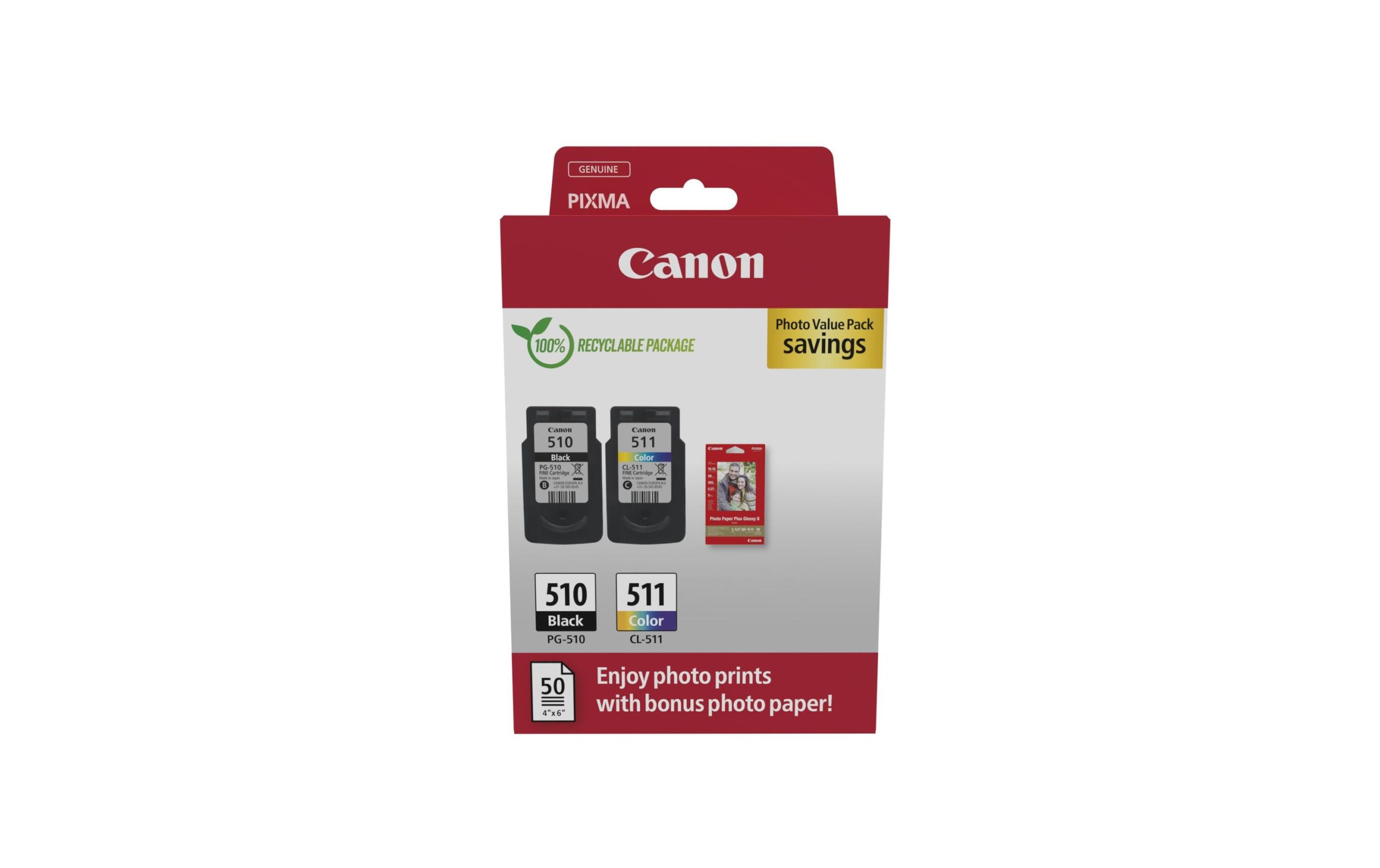 Canon Tinte PG-510 / CL-511 BK, CMY 3 Canon Tinte PG-510 / CL-511 BK, CMY