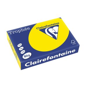 Clairefontaine Trophée A4, Neongelb, 80 g/m²,500