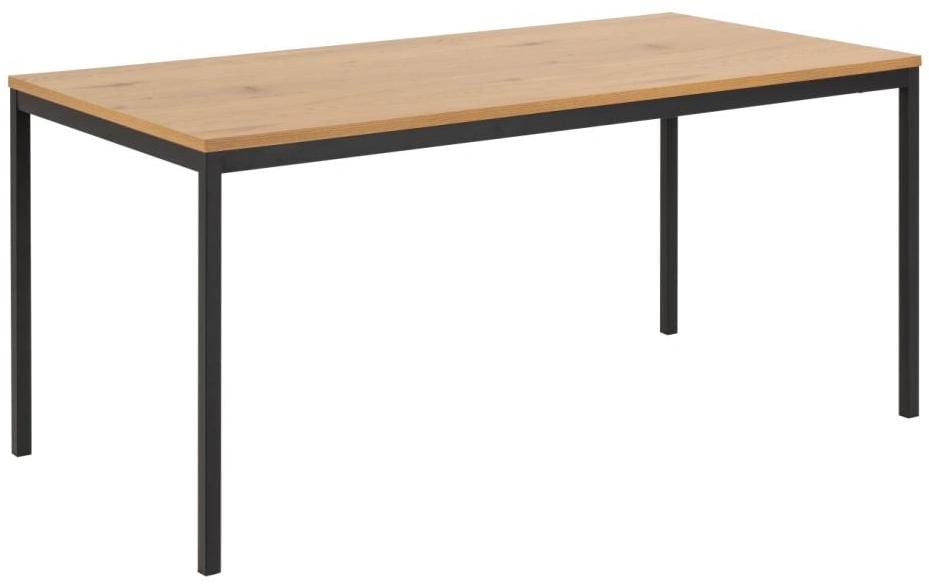 AC Design Tisch Seaford Eiche/Schwarz 1