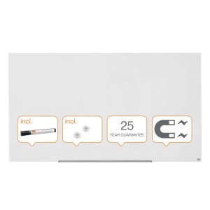 Nobo Impression Pro Whiteboard Glas Widescreen 85, magnetisch