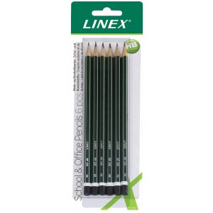 Linex Bleistift WBP100, HB, 6 Stück