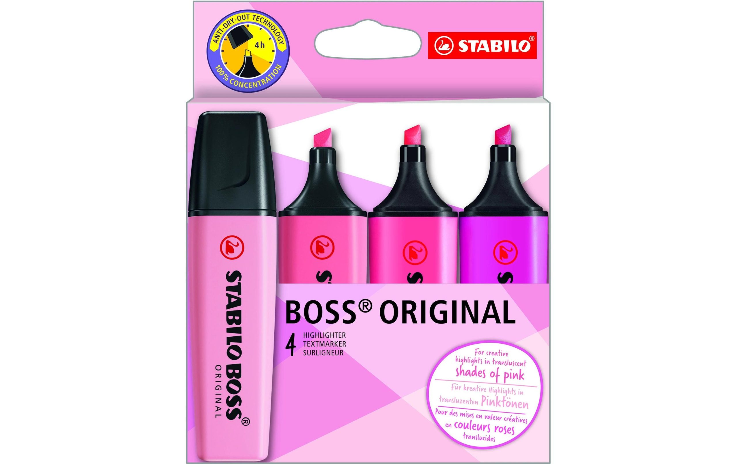 STABILO BOSS Shades of pink, 4er Etui 1 371252583 xxl3 scaled