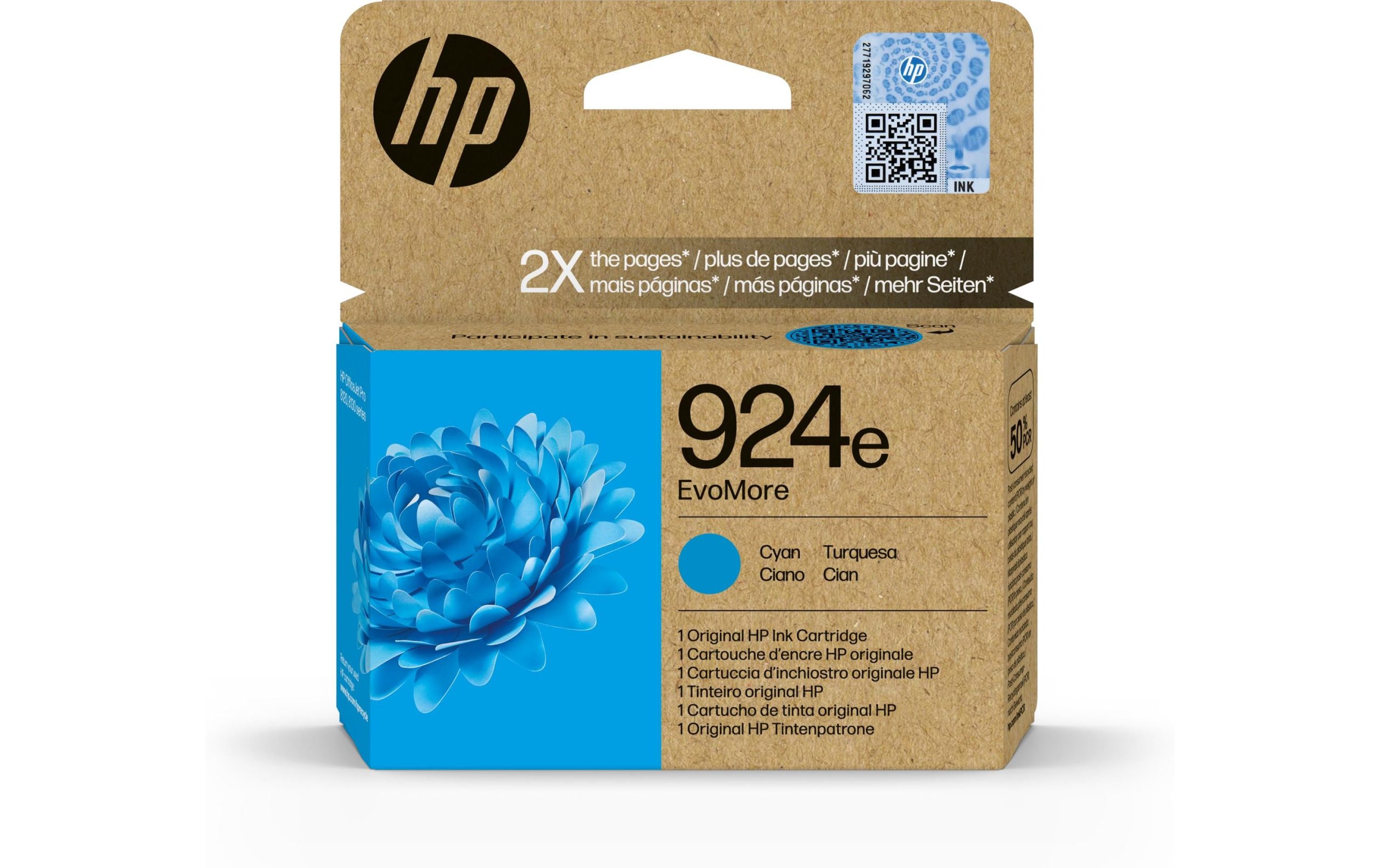 HP Tinte Nr. 924e (4K0U7NE) Cyan 3 HP Tinte Nr. 924e (4K0U7NE) Cyan
