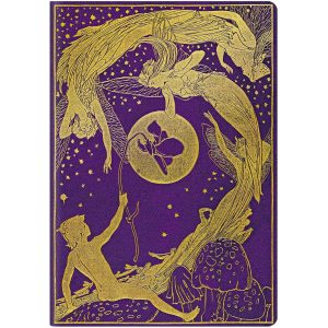 Paperblanks Notizheft Lang’s Fairy Books A6, liniert, Gold / Violett