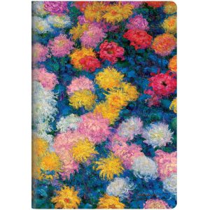Paperblanks Notizheft Chrysanthemen A5, liniert, mehrfarbig
