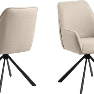 AC Design Stuhl Glenda, 2 Stück, Beige