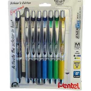 pentel Gelschreiber Scholar 0.7 mm, Mehrfarbig, 8 Stück
