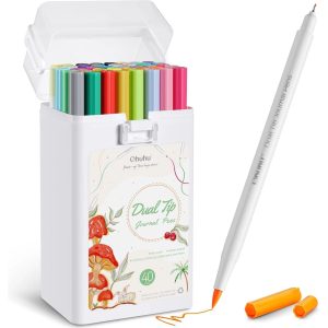Ohuhu Permanent-Marker für Tagebuch (40 Stk.) Mehrfarbig