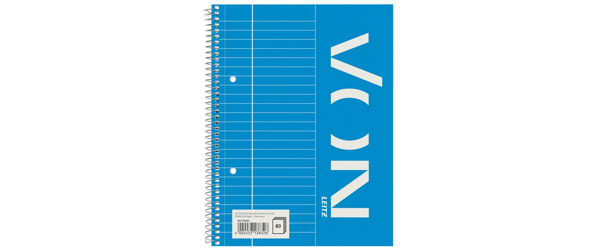 VON Notizblock A5 liniert, 80 Blatt, Blau, 5 Stück 1