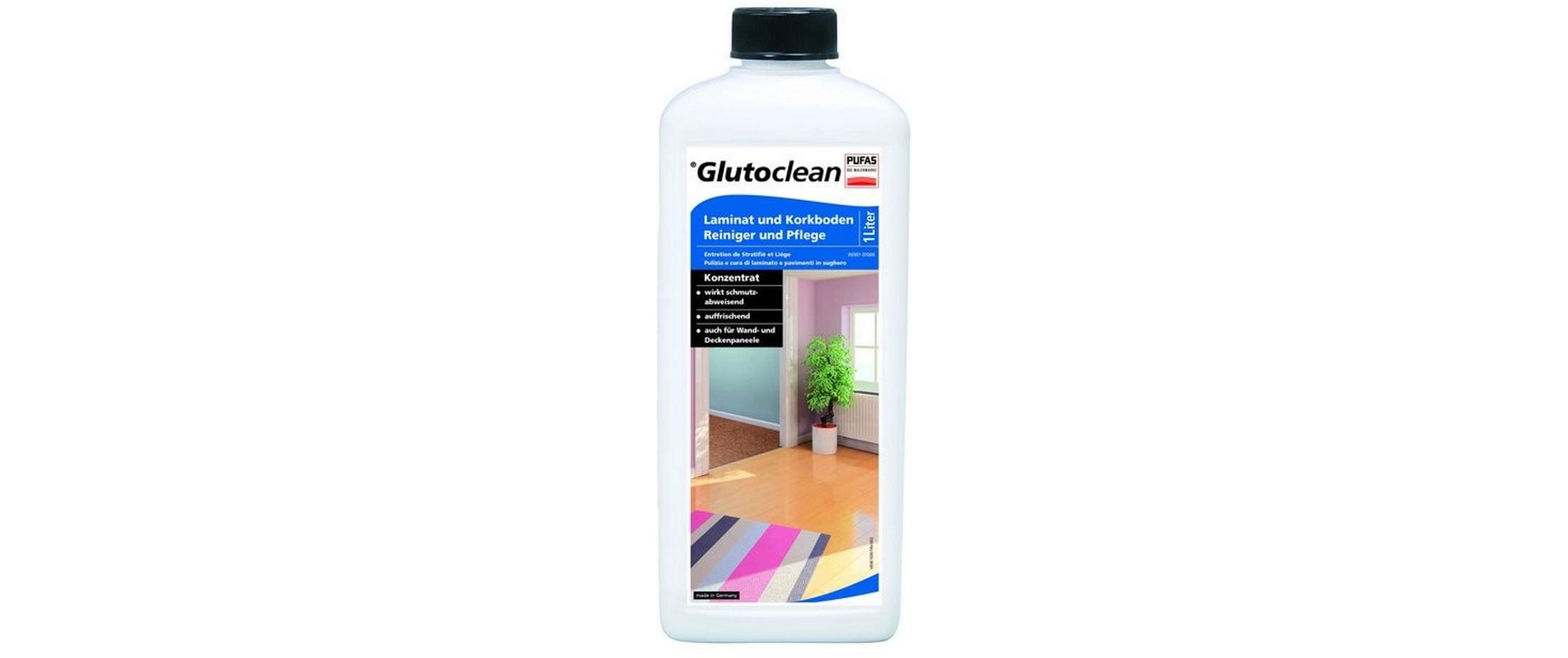 Glutoclean Laminat- und Korkbodenreiniger + Pflege 1 l, 1 Stück 3 Glutoclean Laminat- und Korkbodenreiniger + Pflege 1 l, 1 Stück