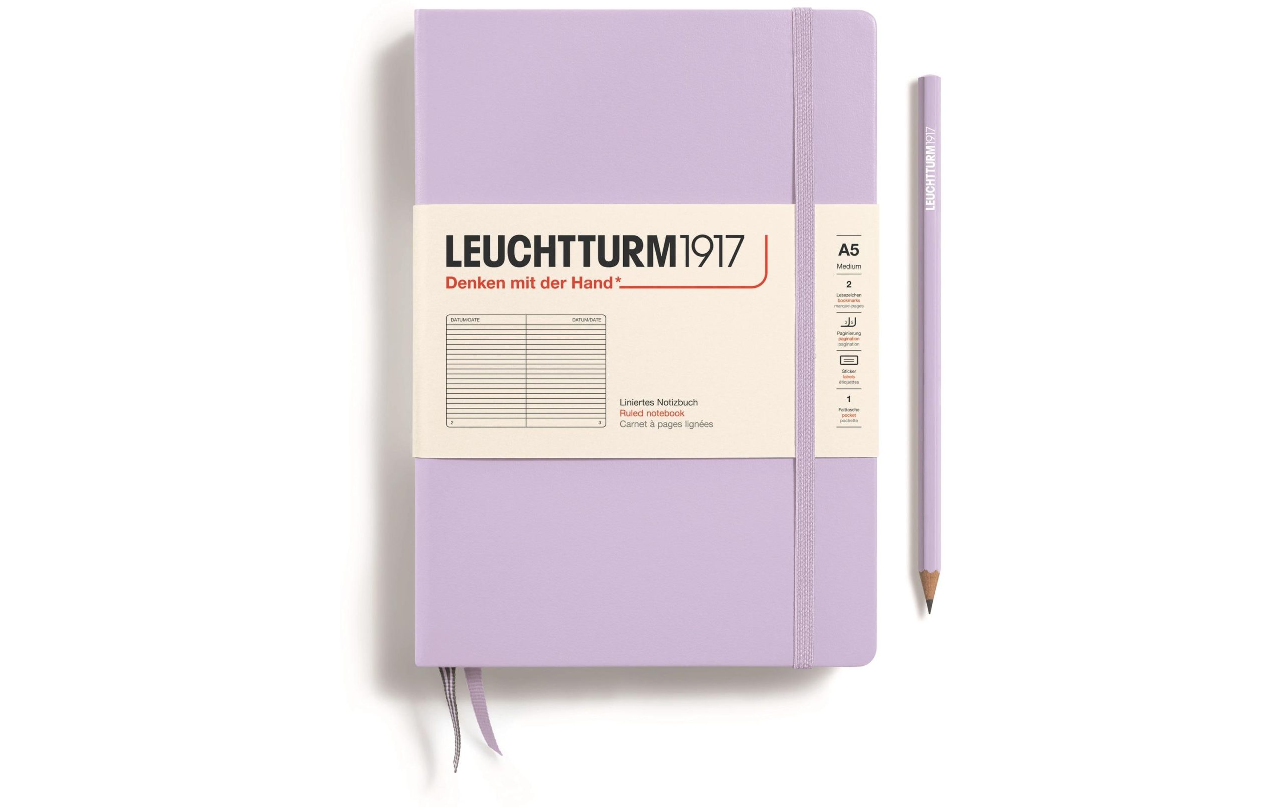 Leuchtturm Notizbuch Medium A5, Liniert, Lila 3 Leuchtturm Notizbuch Medium A5, Liniert, Lila