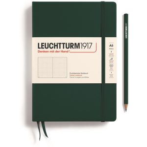 Leuchtturm Notizbuch Medium A5, Dot, Forest