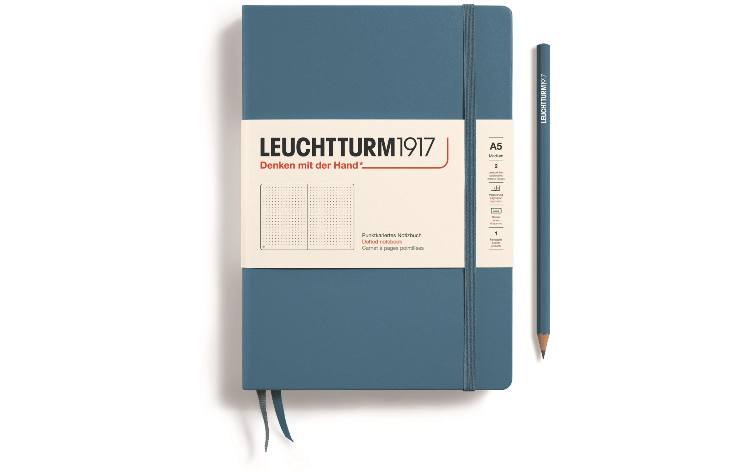 Leuchtturm Notizbuch Medium A5, Dot, Blau 2 386489351 xxl3 scaled