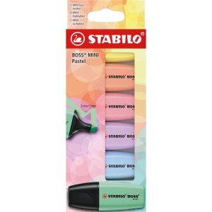 STABILO Textmarker Boss Mini Pastell 6er Etui