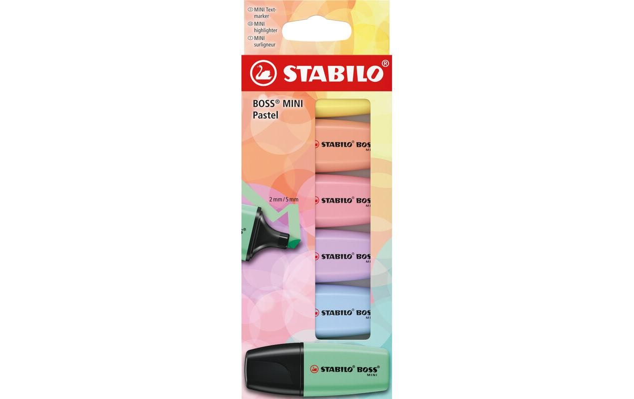 STABILO Textmarker Boss Mini Pastell 6er Etui 2