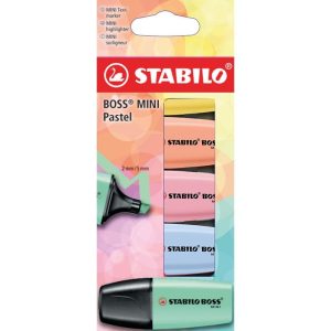 STABILO Textmarker Boss Mini Pastell 5er Etui