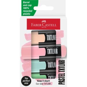 Faber-Castell Textmarker TXTLNR Pastell 4er Set Kartonetui