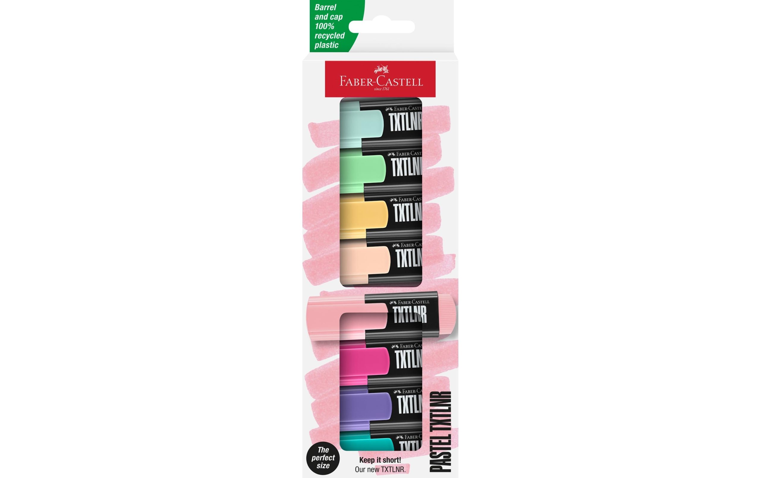 Faber-Castell Textmarker TXTLNR Pastell 8er Set Kartonetui 3 Faber-Castell Textmarker TXTLNR Pastell 8er Set Kartonetui