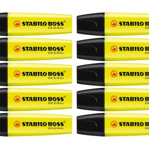 STABILO Textmarker Boss Original 10 Stück, Gelb