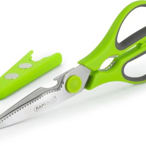 Rapesco Mehrzweck Küchenschere 21 cm, Edelstahl, Universal