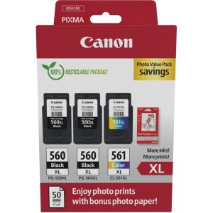 Canon Tinte 2xPG-560XL/1xCL-561XL Photo Black/Cyan/Magenta/Yellow