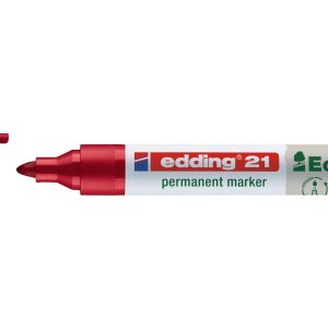 edding Permanent-Marker Ecoline 21 Rot