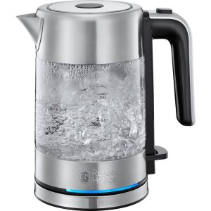 Russell Hobbs Wasserkocher Compact Home 0.8 l, Transparent/Silber