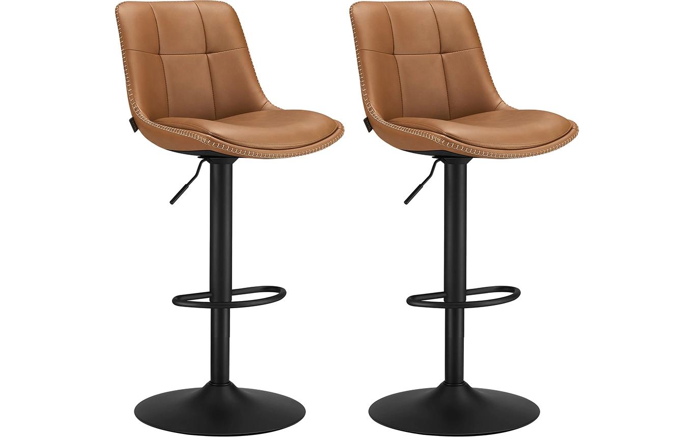VASAGLE Barhocker 2er Set 48 x 90 cm/112 cm, Braun 2
