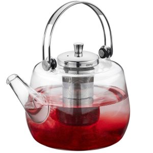 GEFU Teekanne Infusa 1 l, Transparent/Silber