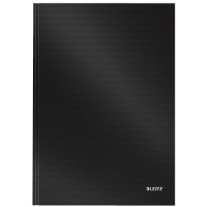 Leitz Notizbuch Solid A4, Kariert, Schwarz