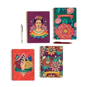 Clairefontaine Notizbuch Frida Kahlo assortiert, A5, Liniert, Mehrfarbig