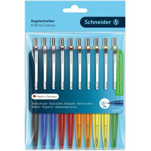 Schneider Kugelschreiber K20 ICY 0.5 mm, Mehrfarbig, 10 Stück