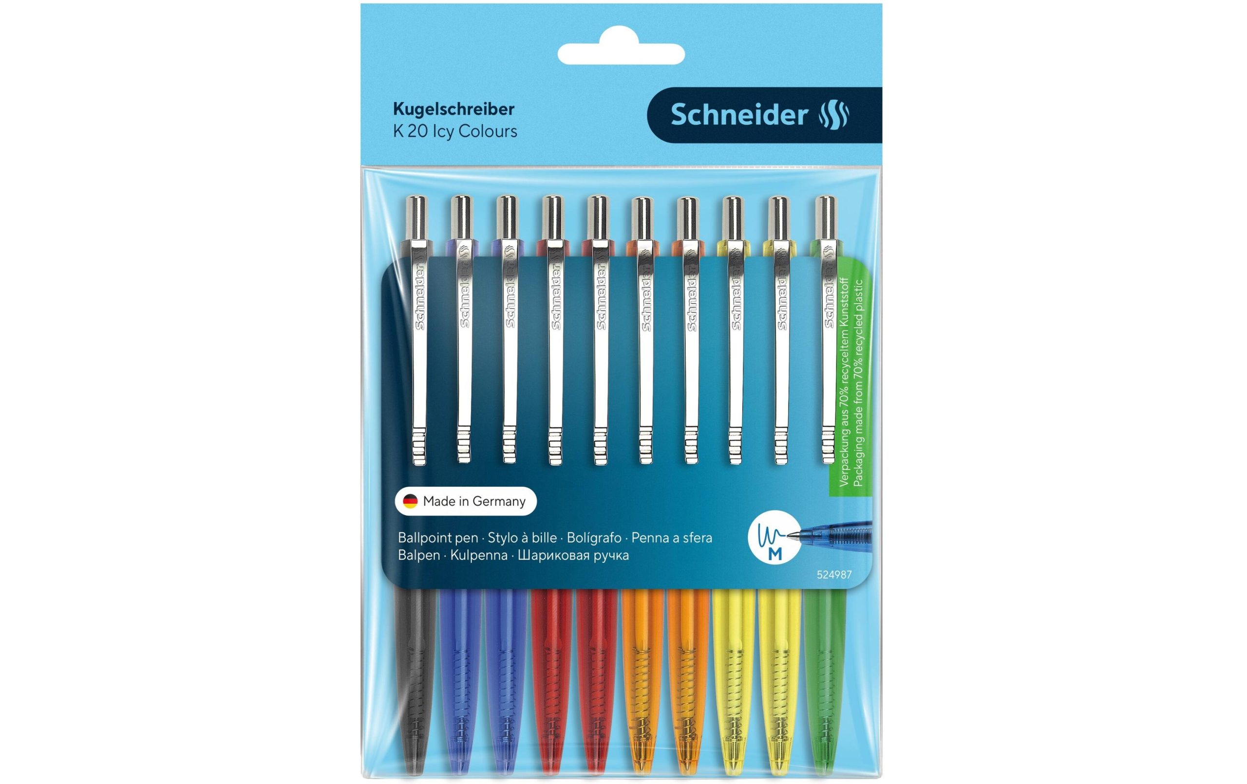 Schneider Kugelschreiber K20 ICY 0.5 mm, Mehrfarbig, 10 Stück 3 Schneider Kugelschreiber K20 ICY 0.5 mm, Mehrfarbig, 10 Stück