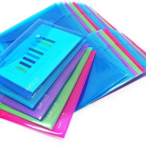 Rapesco Dokumentenmappe A5, assortierte Farben, 50 Stück