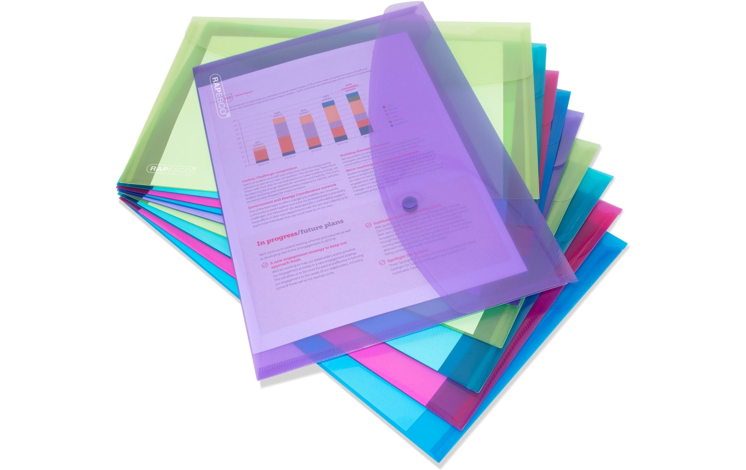 Rapesco Dokumentenmappe A4+, assortierte Farben, 10 Stück 2 398991536 xxl3 scaled