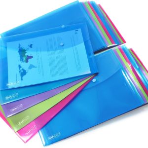 Rapesco Dokumentenmappe A4+, assortierte Farben, 50 Stück