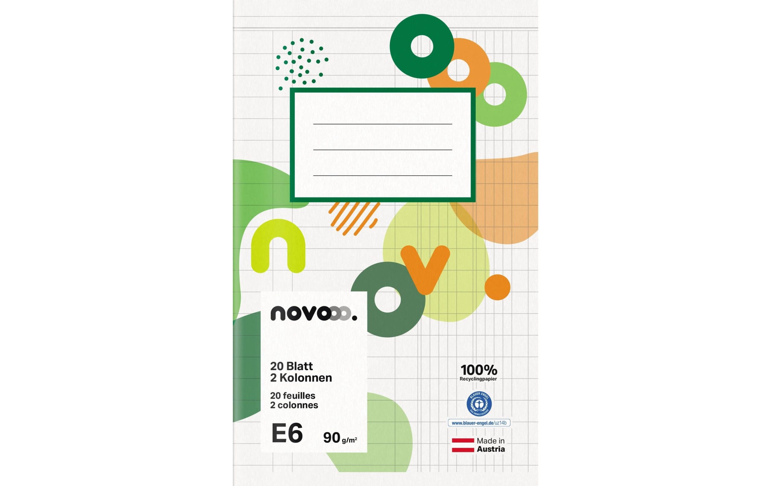 novooo. Schulheft E6, 2 Kolonnen 90 g E6, Verschiedene Lineaturen 2 400489535 xxl3 scaled