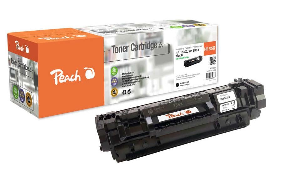Peach Toner für HP No. 135X, W1350X Black 2