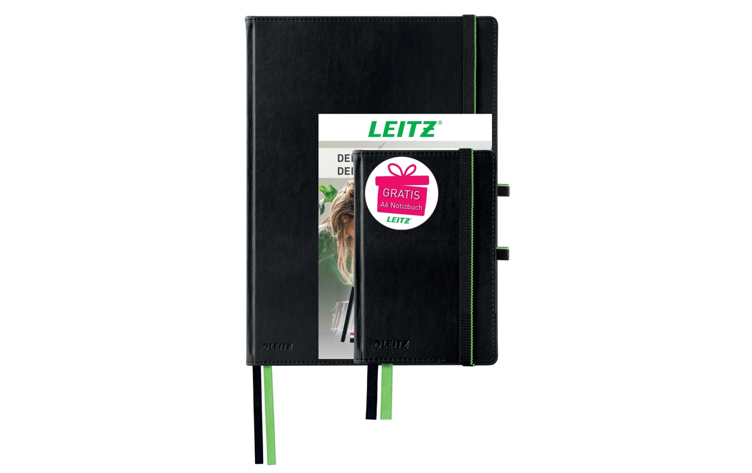 Leitz Notizbuch Complete A4 + Notizbuch A6 Kariert, Schwarz 1 401210085 xxl3 scaled