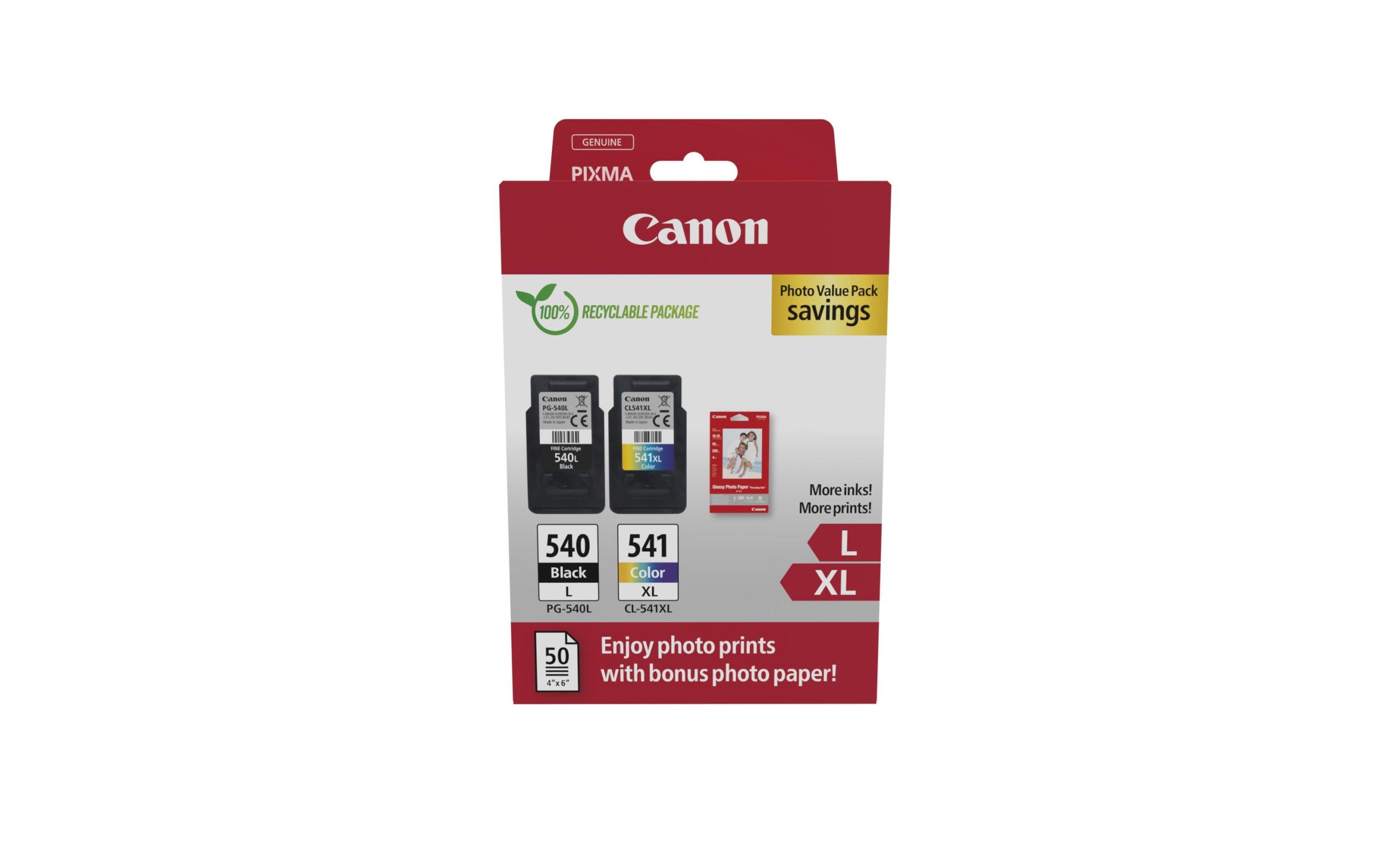 Canon Tinte PG-540L/CL-541XL BK/C/M/Y 2 402110992 xxl3 scaled