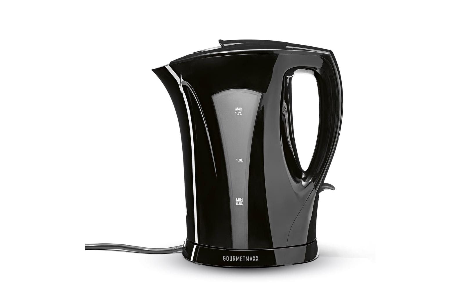 GOURMETmaxx Wasserkocher 1.7 l, Schwarz 3 GOURMETmaxx Wasserkocher 1.7 l, Schwarz