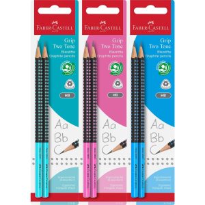 Faber-Castell Bleistift Grip 2001 Two Tone, HB, 2 Stück, Assortiert