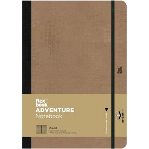 Flexbook Adventure Notebook 17 x 24 cm, Liniert, Camel