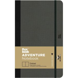 Flexbook Adventure Notebook gepunktet 13 x 21 cm, Dot, Schwarz