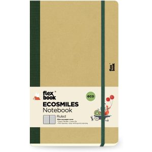 Flexbook Ecosmiles Notebook 13 x 21 cm, Liniert, Olive Green