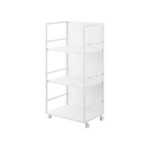 Yamazaki 3-stöckiger Aufbewahrungswagen Tower 42 x 84.5 cm Weiss