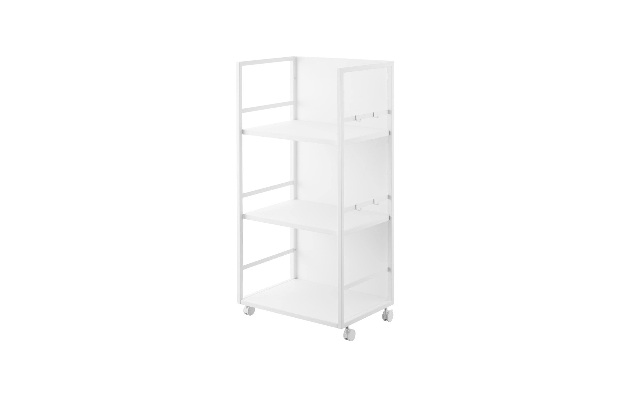 Yamazaki 3-stöckiger Aufbewahrungswagen Tower 42 x 84.5 cm Weiss 1