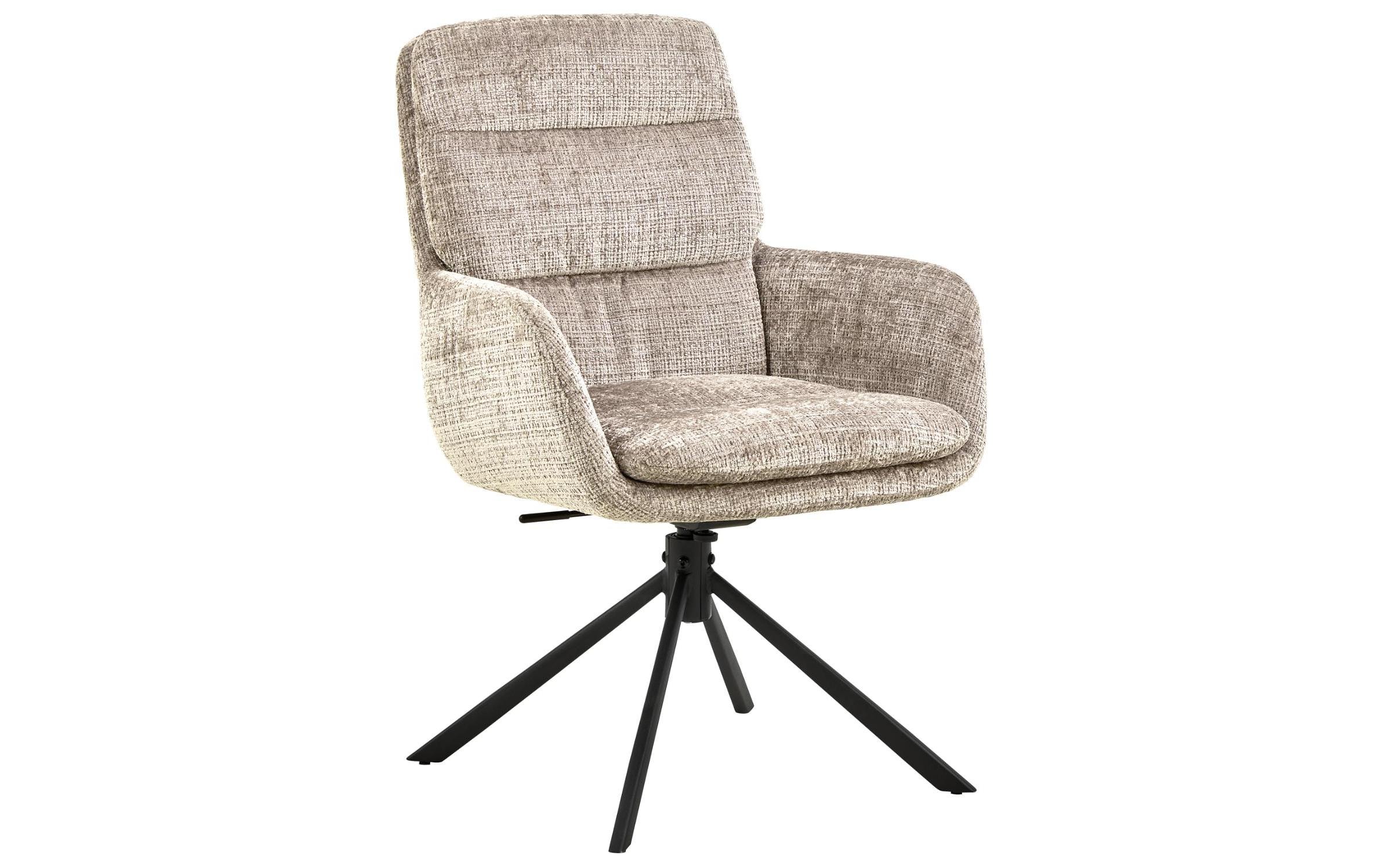 AC Design Stuhl Edgar Beige/Schwarz, 2 Stück 2