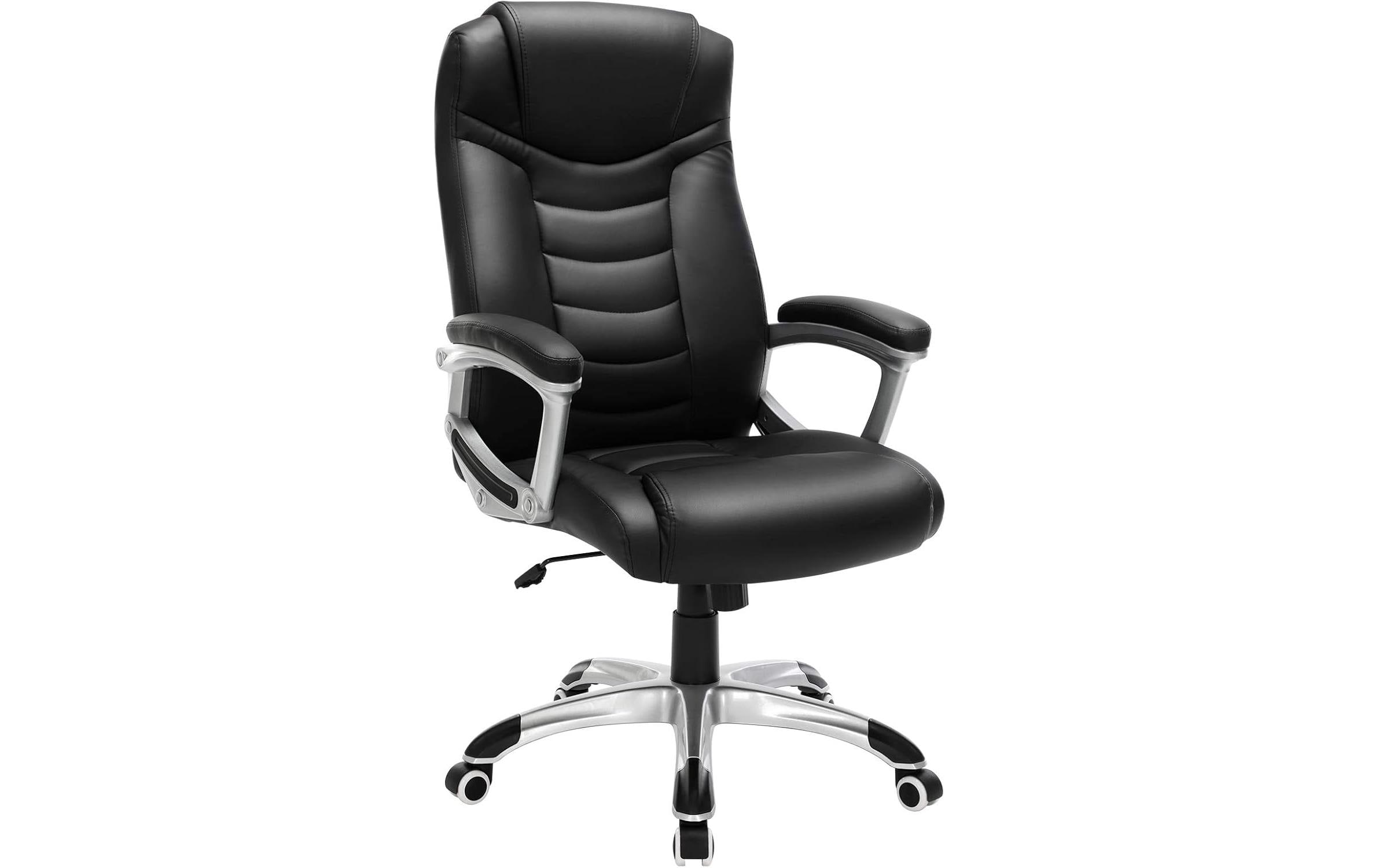 Songmics Bürostuhl Swivel Chai Schwarz 2